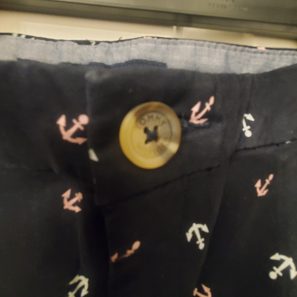 💥SOLD💥 Tommy Hilfiger Women’s Pants Navy Anchors Print Chino Sz 12 - Picture 5 of 12